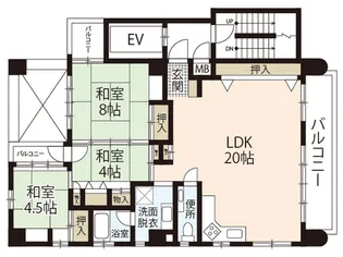 藤グリーンマンション【6階】の間取り