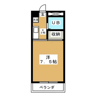 コートビレッジハラ【3階】の間取り