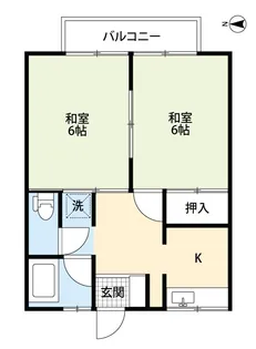 レジデンス渡利【2階】の間取り