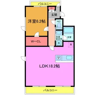 アポロ【6階】の間取り