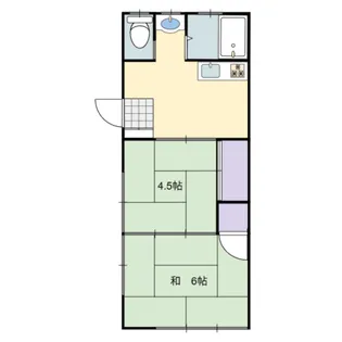 西窪グリーンハウス【1階】の間取り