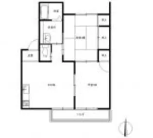 ウイングヒルズ B棟【2階】の間取り