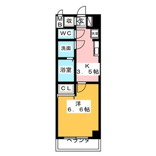 きさらぎ21【5階】の間取り