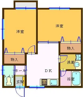 BECHA~ヴィェスナー【1階】の間取り
