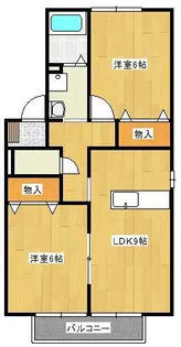 ウィルモア【1階】の間取り