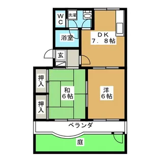 コンフォールシャトー【1階】の間取り