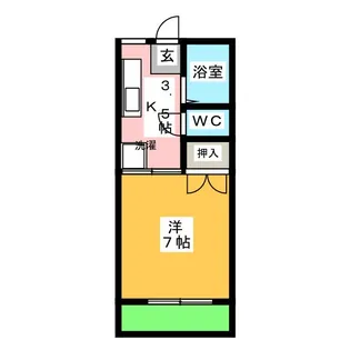 サンコーポ山田 C棟【1階】の間取り