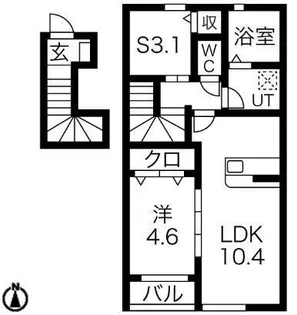 エルシオン B棟【2階】の間取り