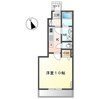 East City 壱番館【1階】の間取り