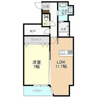 グランパセオ元今泉【5階】の間取り