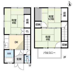 浅田メゾネット【1階】の間取り