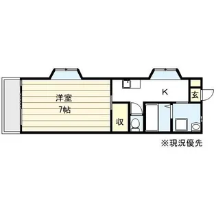 栗本ハイツ【2階】の間取り