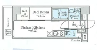 東京都中央区佃2【マンション】の間取り