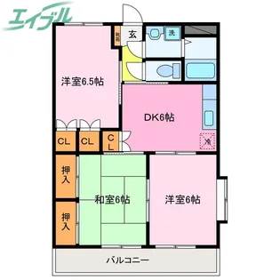 アニバーサリー【1階】の間取り