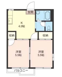 タウニー秀 A棟【1階】の間取り