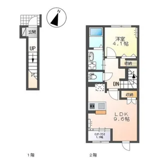 1LDKの間取り画像