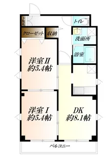サンヒルズ山田【3階】の間取り