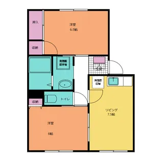 ボタニカアパルトマンII【1階】の間取り