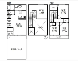 LOFTY SAGAの間取り