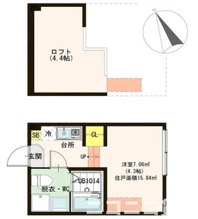東京都江戸川区北小岩1【アパート】の間取り