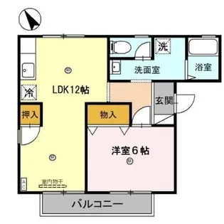 ヴェルクレール高関【2階】の間取り