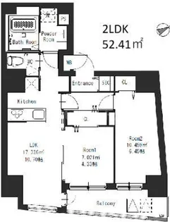 アリーチェ赤羽岩淵【3階】の間取り