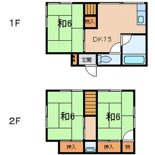 神奈川県足柄下郡湯河原町吉浜【一戸建】の間取り
