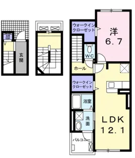 プレミアム21番館【3階】の間取り