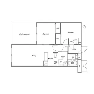 東京都中野区中野5【マンション】の間取り