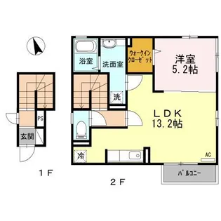 シュクレール・フォー【2階】の間取り