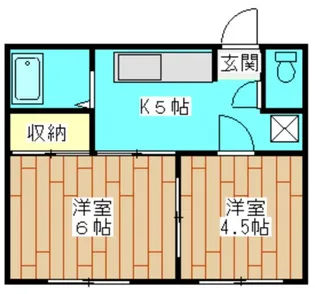 矢部グリーンハイツ【1階】の間取り