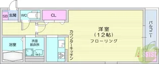 1Kの間取り画像