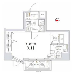 KNOTS浅草【5階】の間取り