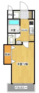 トレス宗方【3階】の間取り