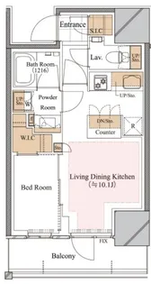 ブランシエスタ白山【8階】の間取り