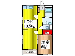 コミネマンション【1階】の間取り