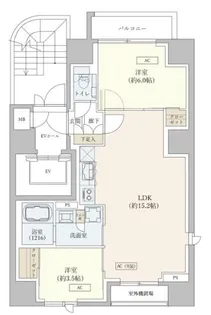 フォレ麻布十番【3階】の間取り