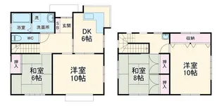 静岡県浜松市中央区東伊場1【一戸建】の間取り