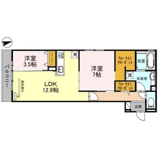 ラ・フォレ【3階】の間取り