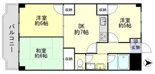 ドミール四ツ木【1階】の間取り