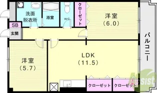 グランフォーレ池上【2階】の間取り