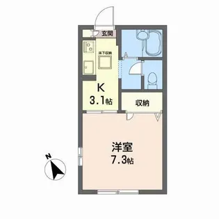 フローラルS【1階】の間取り