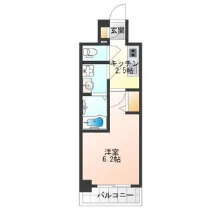 1Kの間取り画像