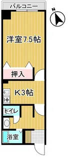 シティガーデン南通I【7階】の間取り