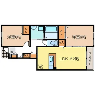 ファミリエールC棟【1階】の間取り