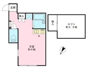 キャッスル青木【1階】の間取り