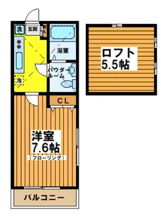 パークヒルズナカジマ【2階】の間取り