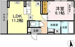 フィオレンテ 長町南【3階】の間取り