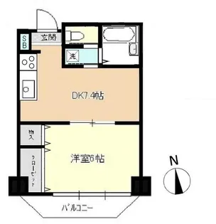 越田ビル【3階】の間取り