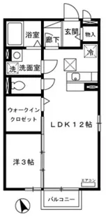 埼玉県上尾市大字瓦葺【アパート】の間取り